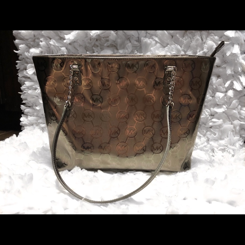 Charcoal Metallic Michael Kors Purse
